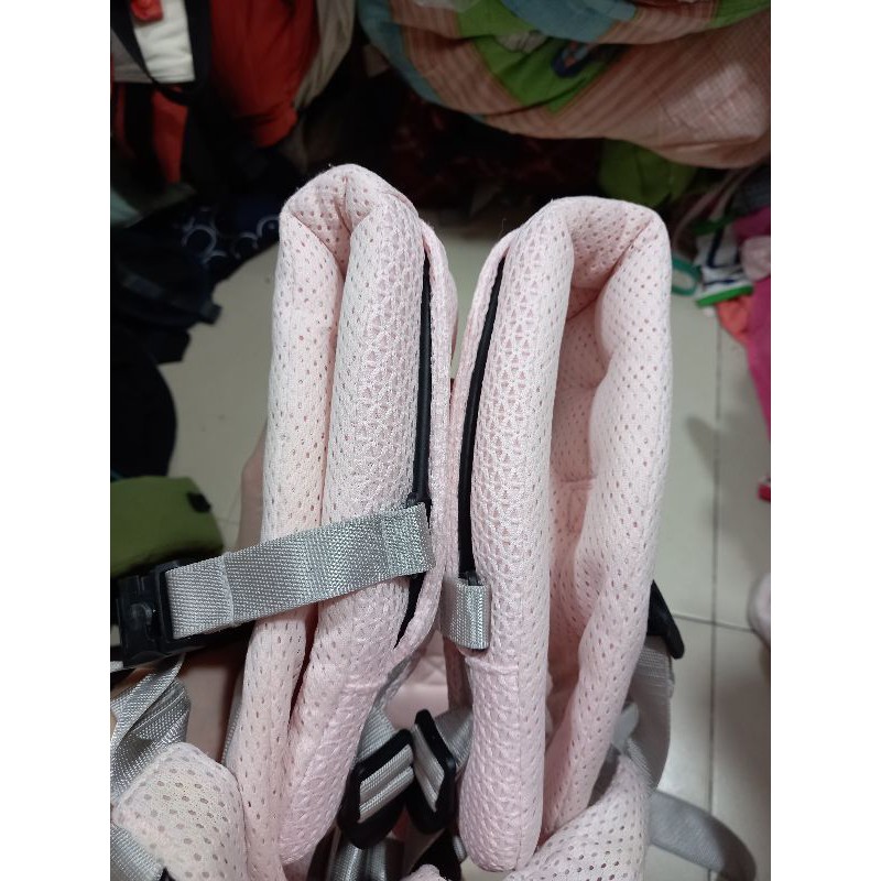 Địu trợ lực vải lưới clarmiel hồng cho bé ms22