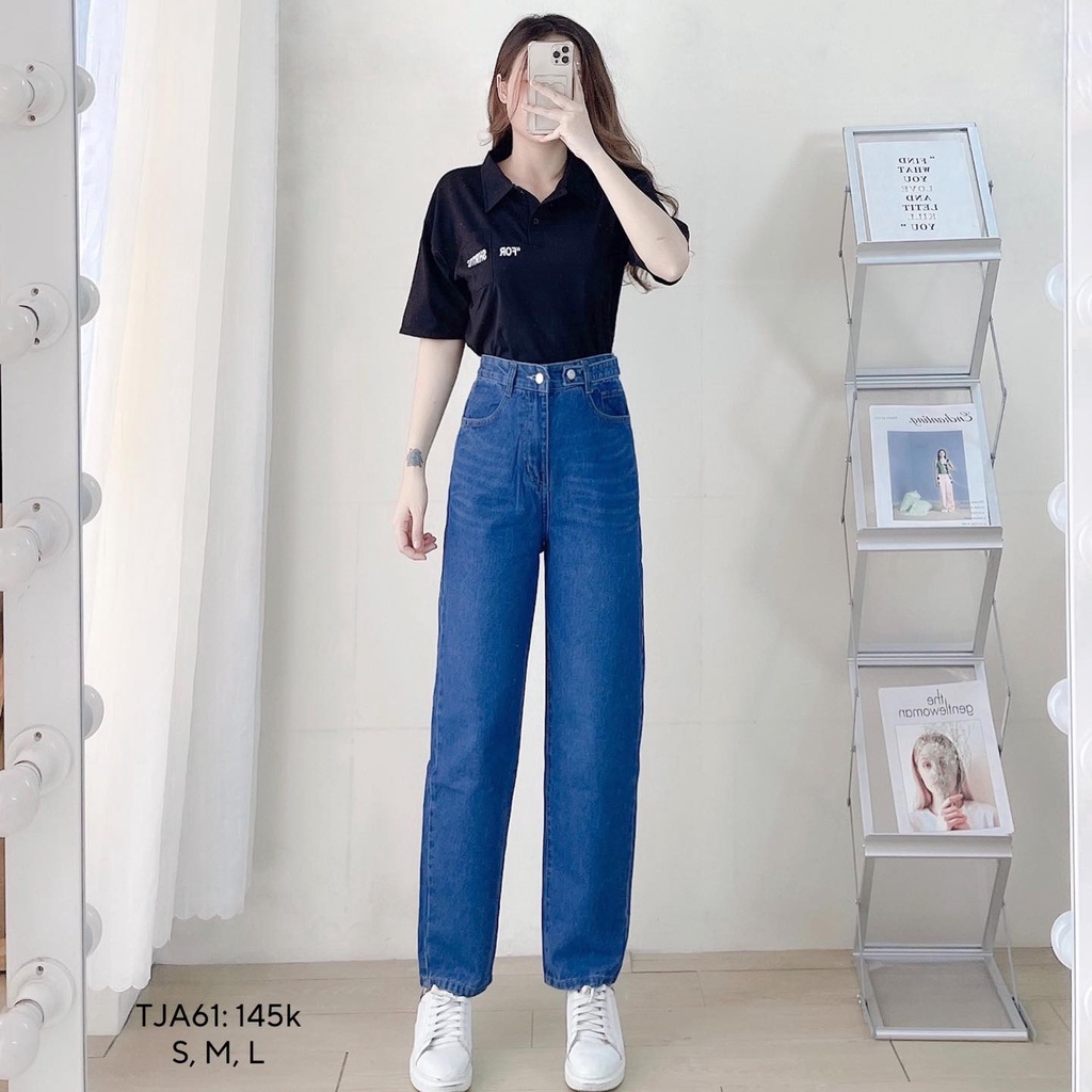 Quần jean baggy lưng chun (TJA61) #145k