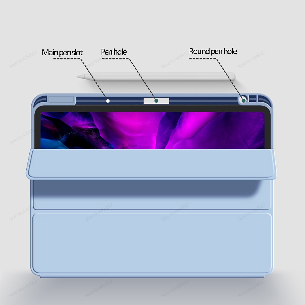 Bao Da Máy Tính Bảng Có Ngăn Đựng Bút Cảm Ứng Cho iPad Air 4 Pro 11 2020 iPad Pro 12.