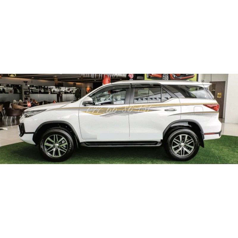 Tem dán sườn xe Fortuner, Prado, 7 chỗ