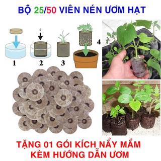 Bộ 25 / 50 viên nén ươm hạt