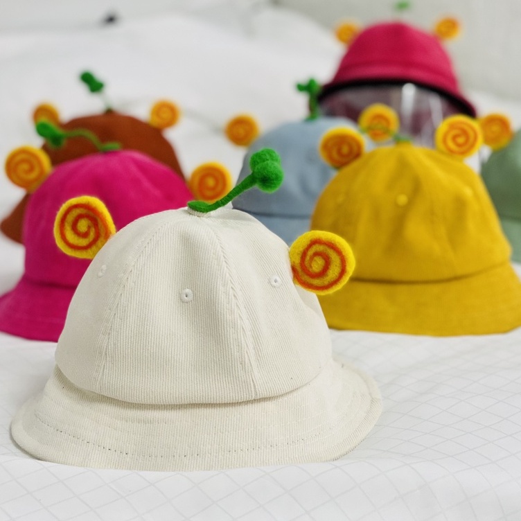 [Có Kính] Mũ Mầm Cây Cho Bé Từ 2-5 Tuổi Chất Vải Nhung Mịn Siêu Cute CHỈ CÓ 1 SIZE VÒNG ĐẦU 48-50CM