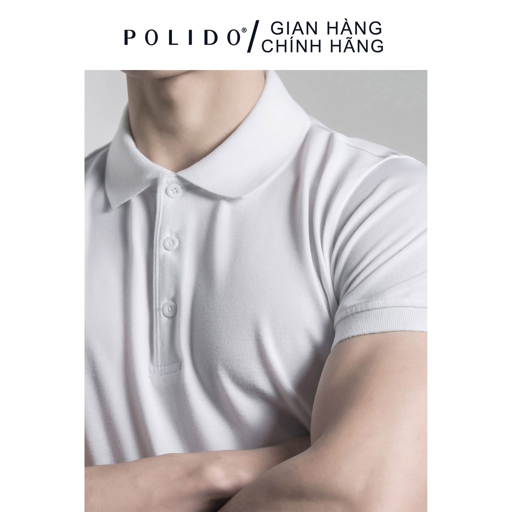 Áo Polo Nam CEFFYLO Vải Cotton Tự Nhiên Co Giãn Thấm Hút Form Slimfit Tôn Dáng