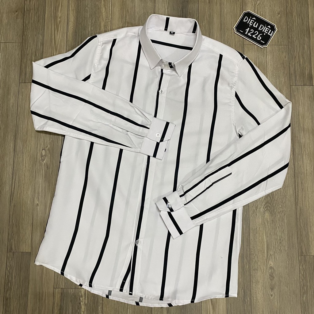 ÁO SƠ MI NAM KẺ SỌC SƠ MI NAM SỌC DỌC kèm ảnh thật - Diệu Diệu 1226 | BigBuy360 - bigbuy360.vn