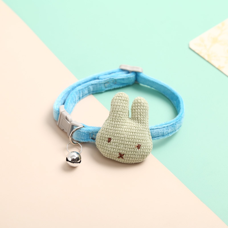 Vòng Cổ Bằng Lông Nhung Có Chuông Thời Trang Dành Cho Thú Cưng