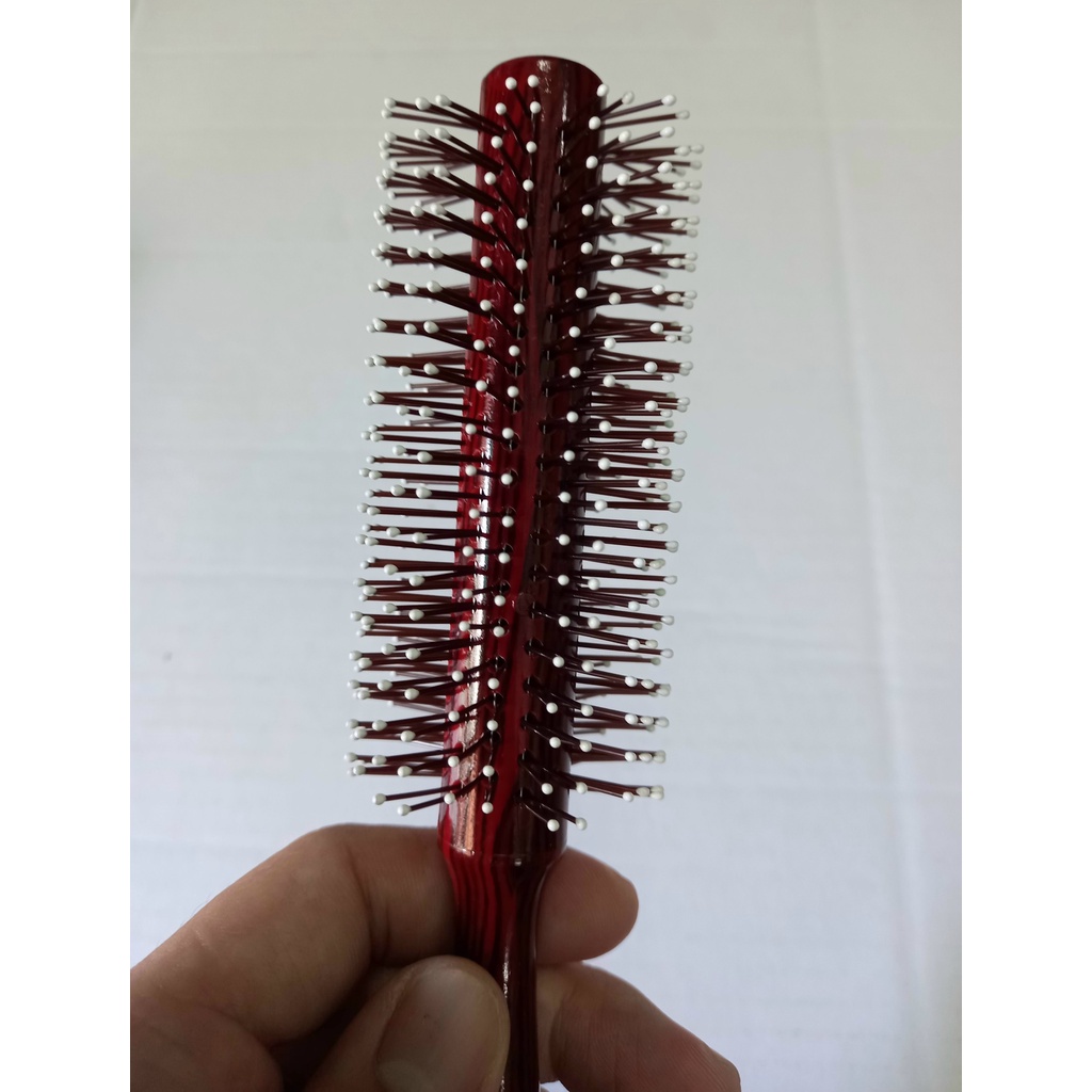 Lược chải tóc xoăn, lược sấy tóc gai cán gỗ A MORE cao cấp chuyên dụng cho Salon tóc
