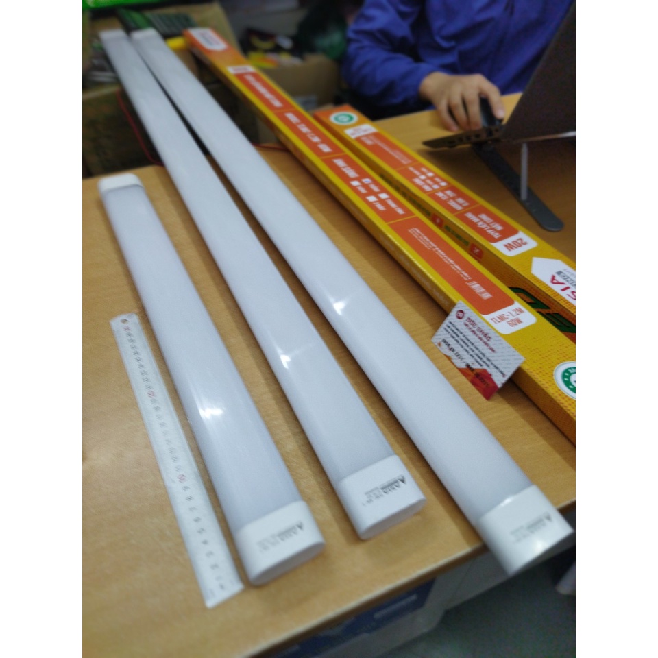 Đèn Tuýp Led Liền Máng  Asia 0.6,-1.2m 20w,40w,60w Asia. hàng chính hãng bảo hành 2 năm