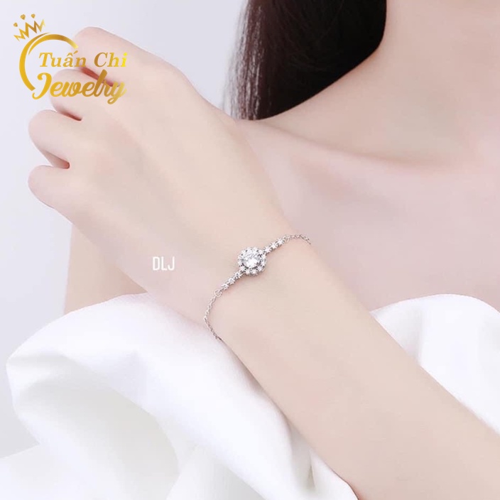 Lắc Tay Nữ ♥️BẢO HÀNH♥️ Vòng Tay Bạc Cao Cấp, Đính Đá Sang Trọng