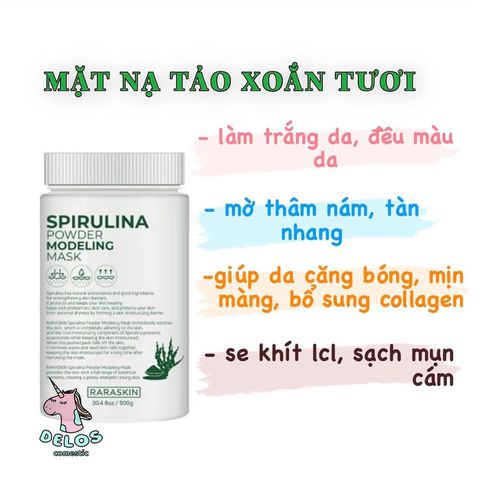 MẶT NẠ TẢO BIỂN XOẮN NỘI ĐỊA HÀN QUỐC MẶT NẠ TẢO RARASKIN DÀNH CHO SPA