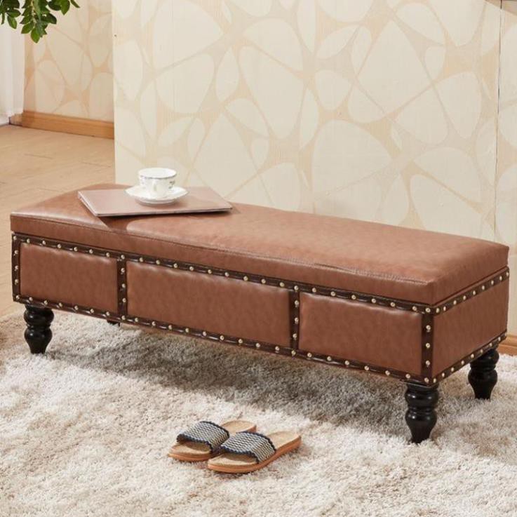 Cửa hàng quần áo ghế sofa bằng gỗ đặc của Mỹ nhỏ thử thay giày đẩu đôn dài giường cuối lưu trữ ..
