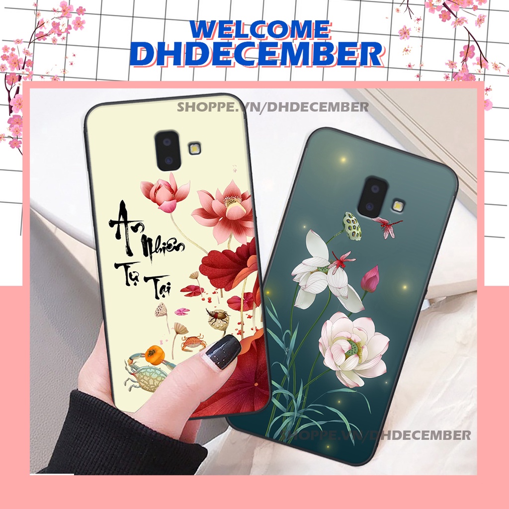 Ốp lưng Samsung Galaxy J6 PLUS in hình thư pháp tâm an vạn sự an ,mã đáo thành công SIÊU CHẤT