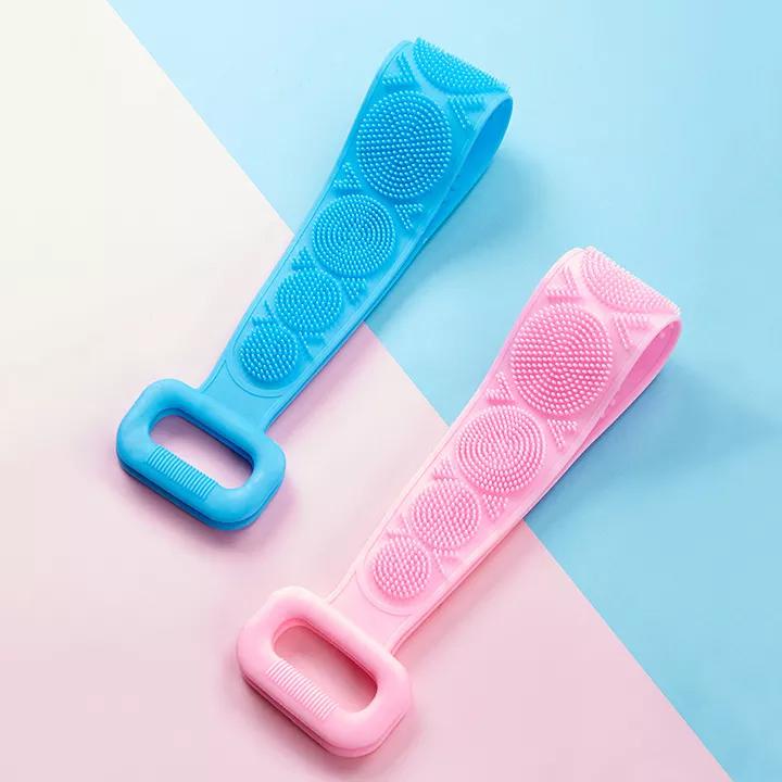 Dây Đai Chà Lưng 2 Mặt Đa Năng Chất Liệu Silicon Kỳ Cọ Massage Tẩy Tế Bào Chết Khi Tắm Không Gây Kích Ứng Da Kotic_Shop