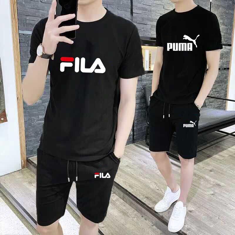 Puma Adidas ADIDAS Set Áo Thun Tay Ngắn + Quần Short Thể Thao Nike Năng Động Hợp Thời Trang