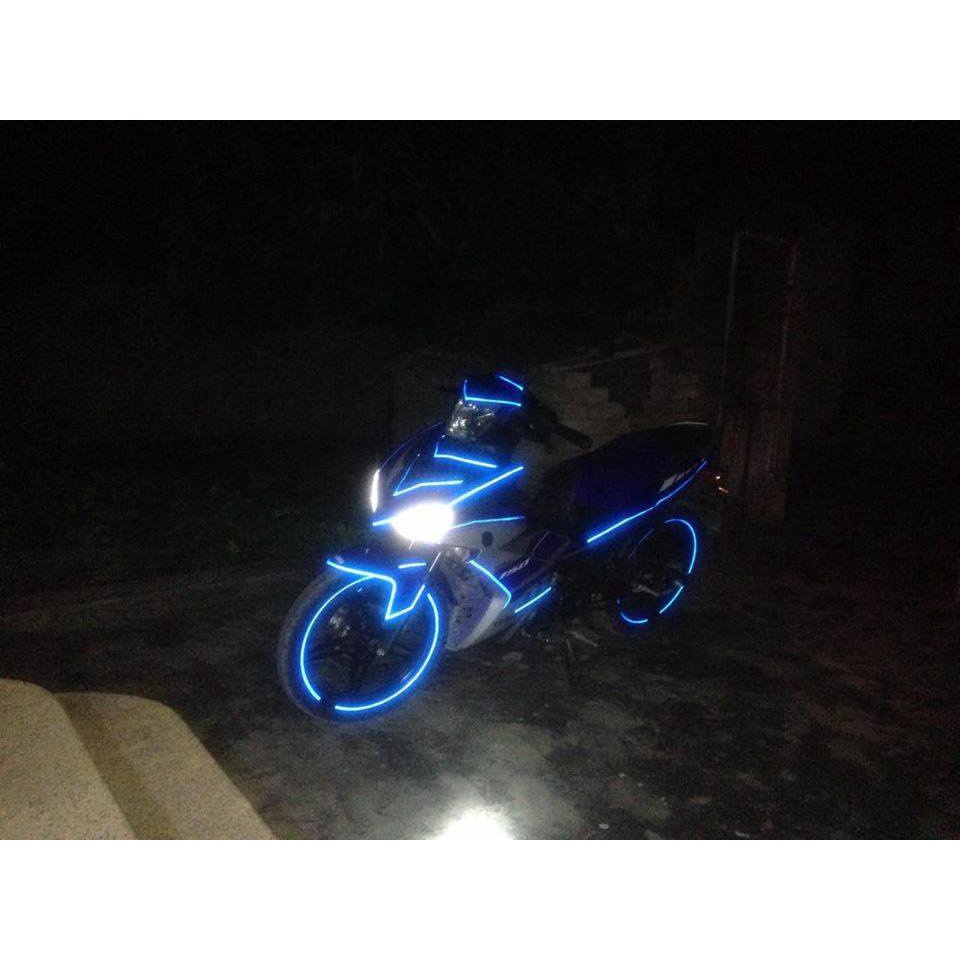 Tem dán vành phản quang xe máy - tem vành chỉ Decal xe máy xe đạp điện xe đạp
