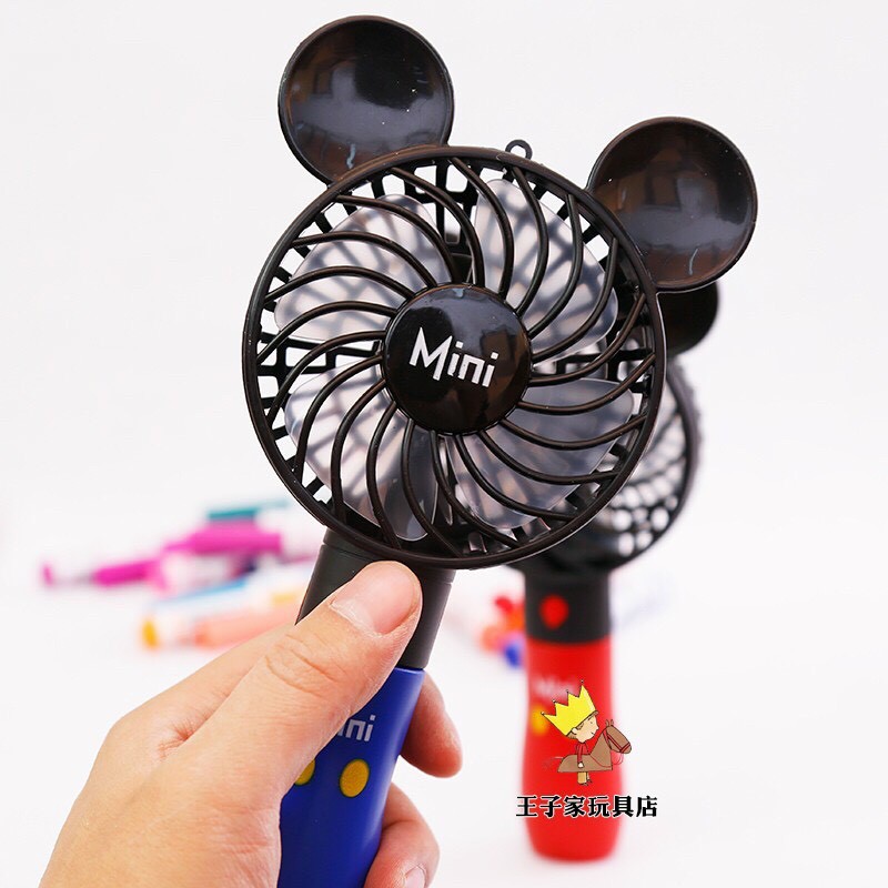 Quạt Mini Cầm Tay Hình Chuột Mickey Sạc Usb Siêu Đáng Yêu Cho Bé | BigBuy360 - bigbuy360.vn