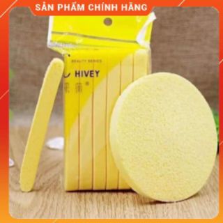 Bông nở rửa mặt Chivey 12 miếng /túi- Bọt biển