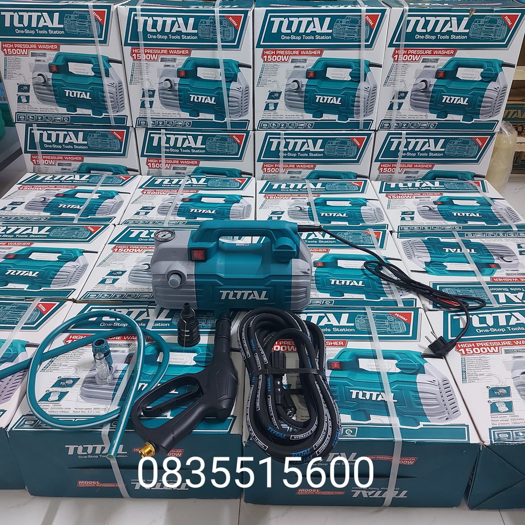 MÁY RỬA XE TOTAL TGT11236 CHÍNH HÃNG 1500W  TẶNG BÌNH BỌT TUYẾT  TOTAL INGCO 1500W