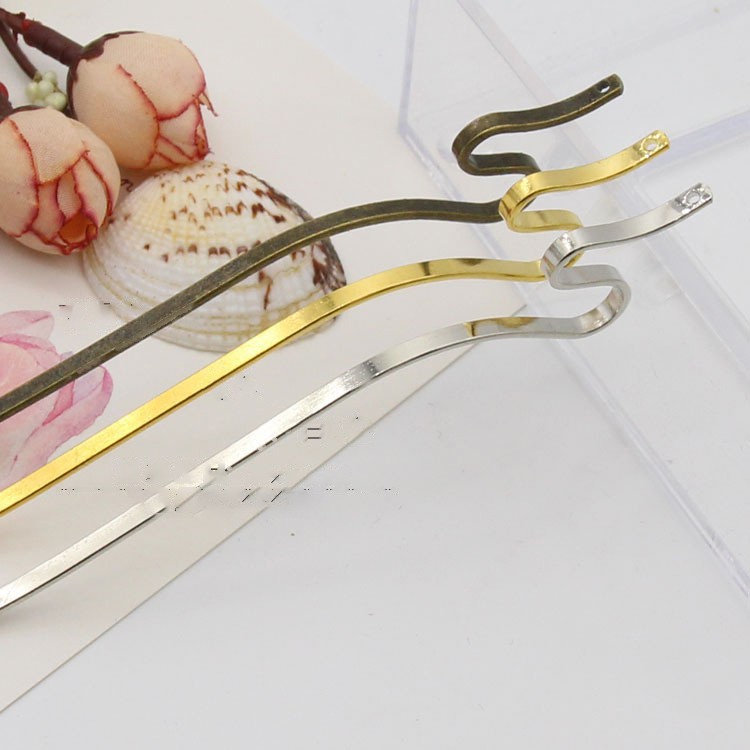 [Nguyên liệu làm trâm] cán trâm dẹp cong 139*3mm