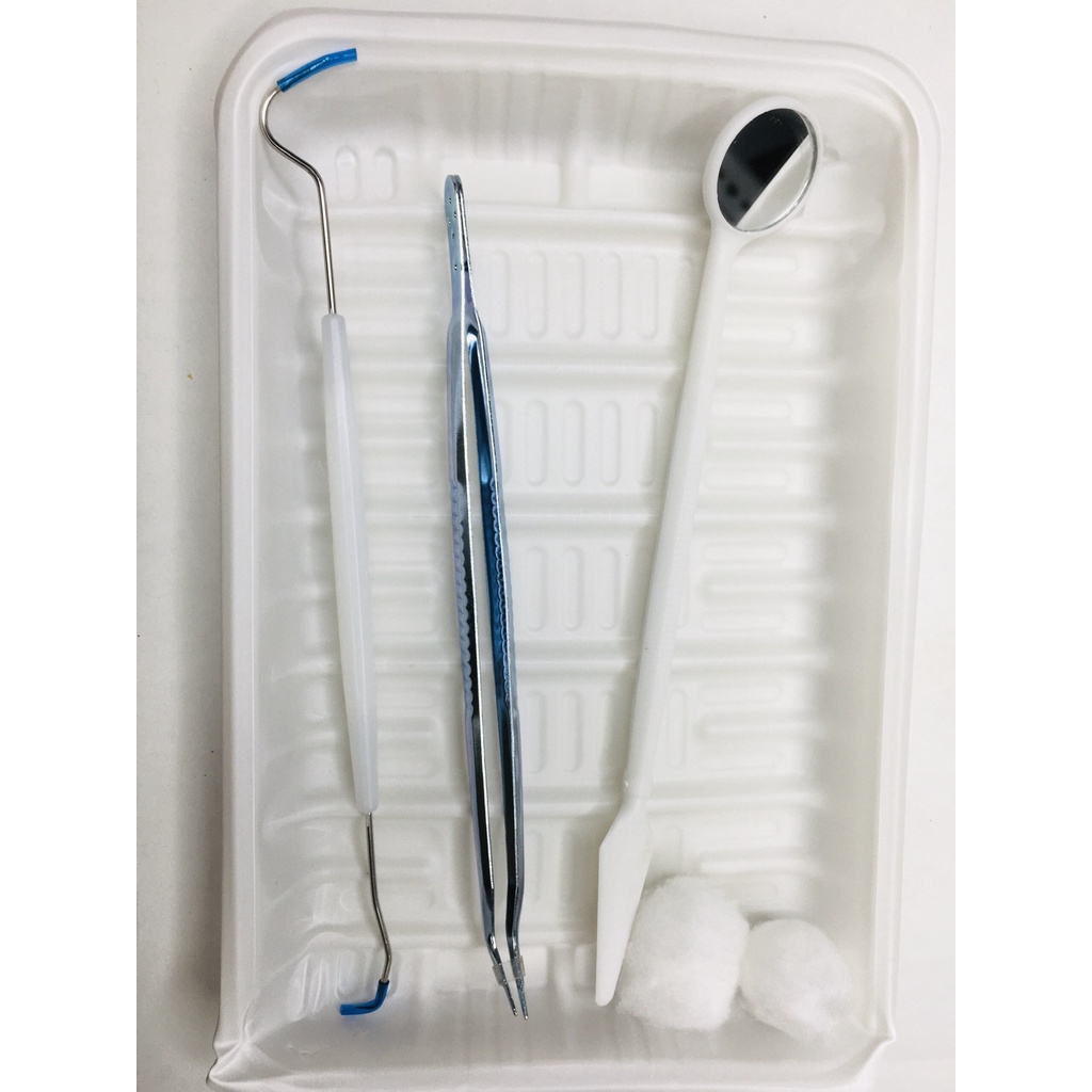 Bộ khay khám nha khoa dùng 1 lần