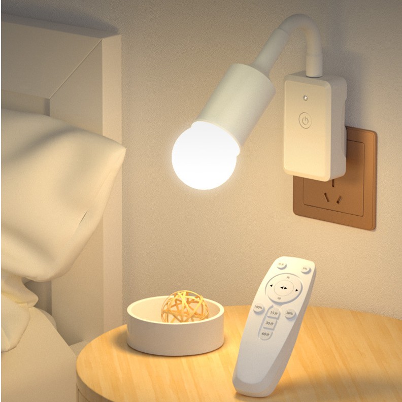 Đèn ngủ điều khiển từ xa 3 cấp độ sáng với chế độ hẹn giờ, điều chỉnh hướng chiếu sáng - Bảo hành 06 tháng