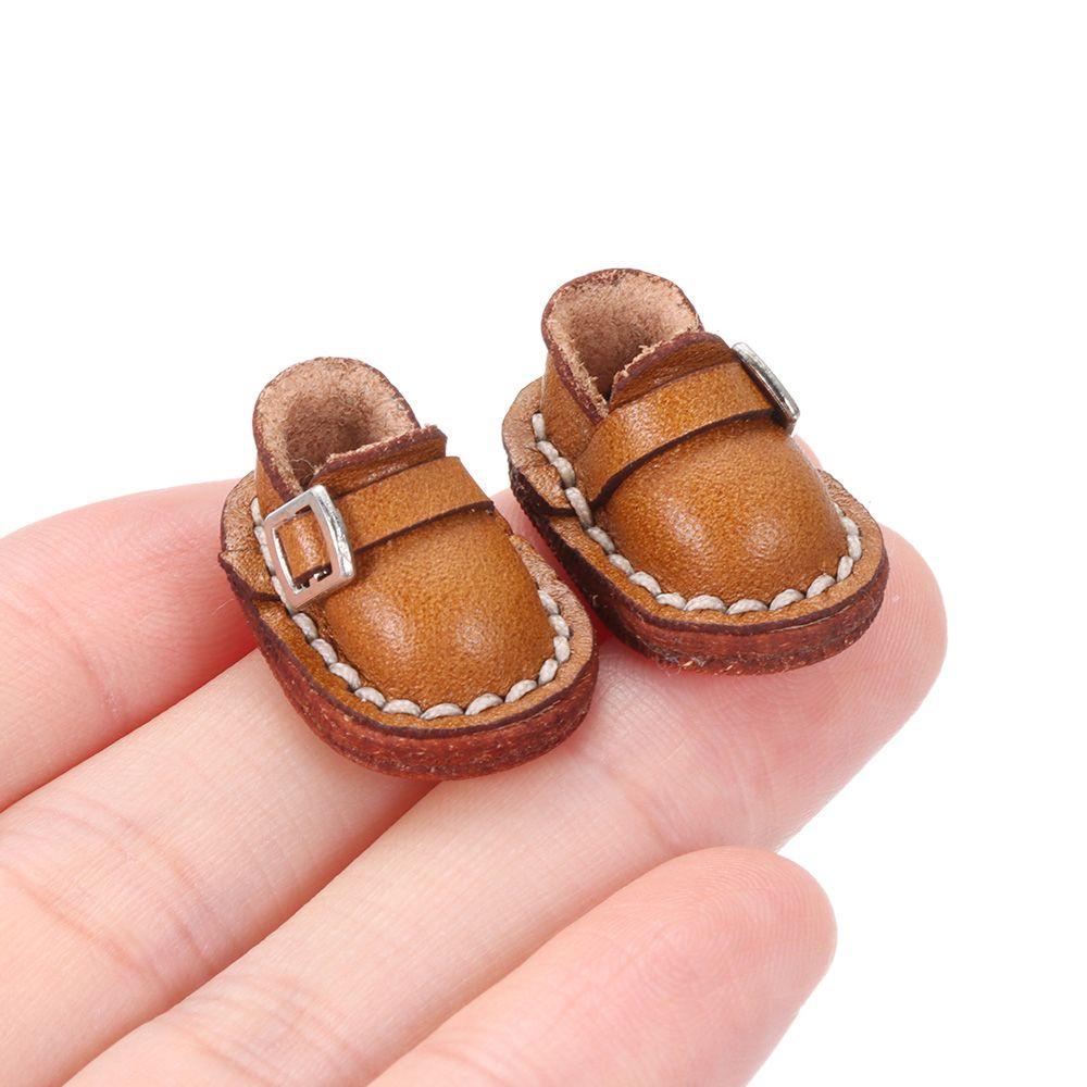 Giày Búp Bê Da Bò Màu Cầu Vồng Dễ Thương 6 Màu Lựa Chọn