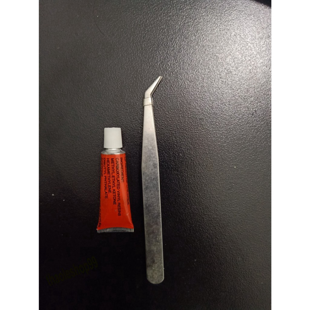 Combo 1 Keo+ 1 nhíp gắn đá đính răng,gắn móng tay