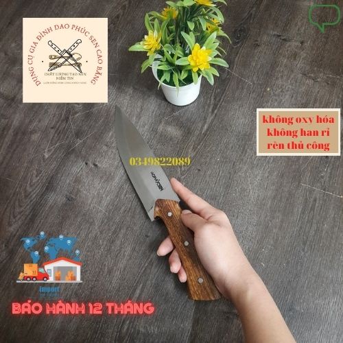 Mẫu dao bếp thái lọc siêu sắc không han rỉ rèn thủ công
