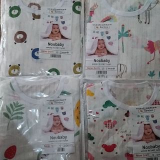 Combo bộ cotton giấy cho bé trai bé gái