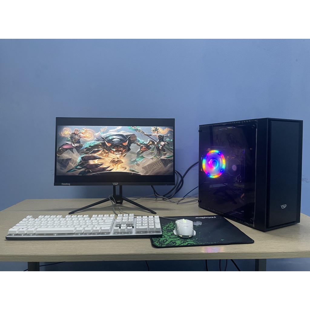 Bộ máy tính chuyên game màn hình 22 inch Ram 8GB SSD 120GB nguồn 450W