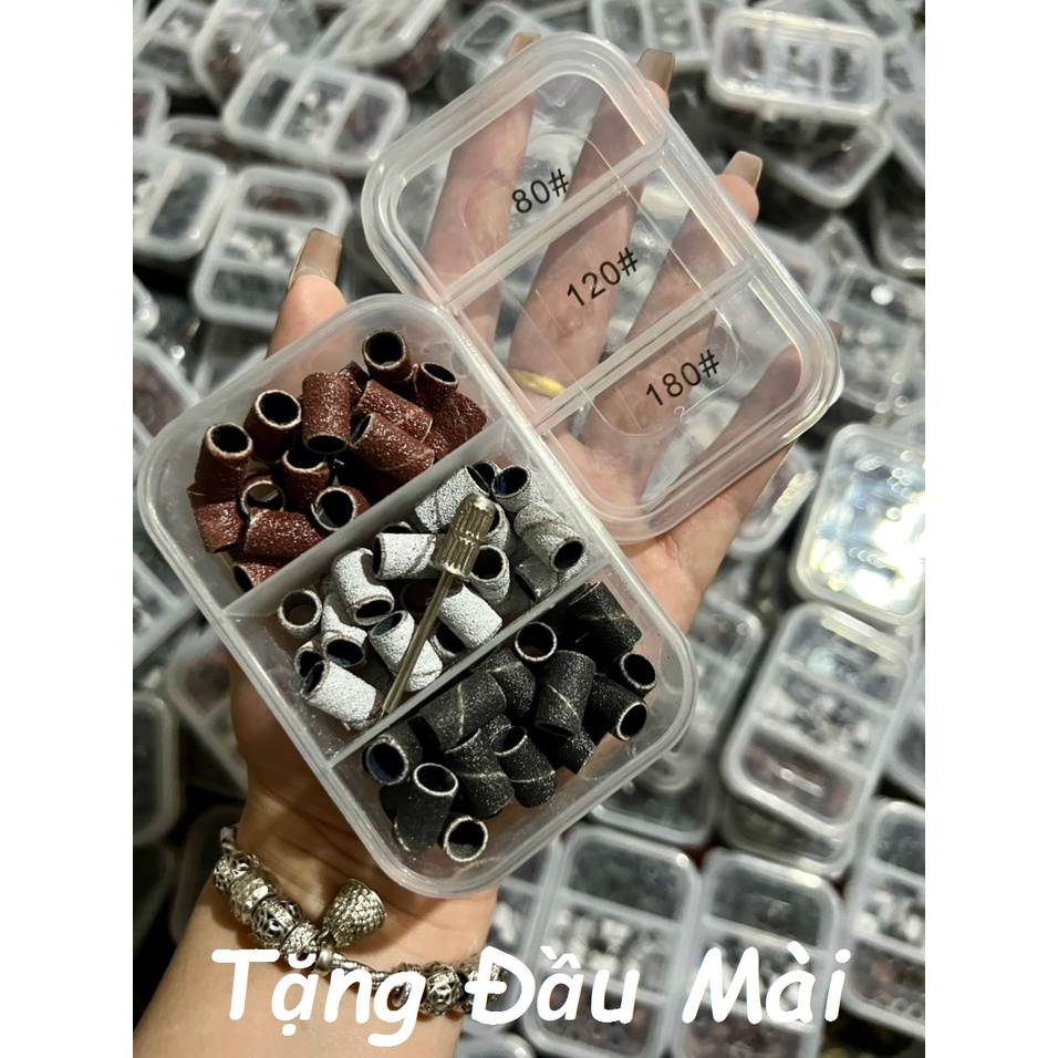 Đầu Mài Nhám Mịn Hộp Giấy Nhám Máy Mài Móng Nail [ Tặng Đầu Mài ] manh219