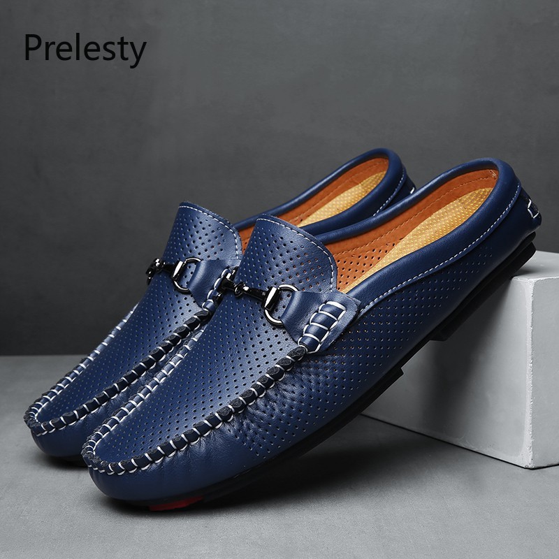 Giày lười bằng da thoáng khí cho nam