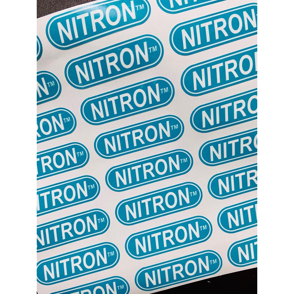 STICKER DÁN HIỆU NITRON TRANG TRÍ XE MÁY,... DÁN ĐỦ THỨ CHỖ