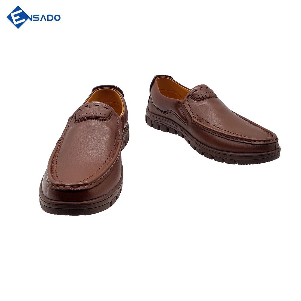 Giày Lười Nam Đế Mềm Giày Nam Da Bò Tấm Cực Kỳ Êm Chân Phối Đồ Dễ Dàng Ensado GM5016