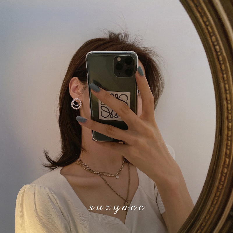 Đôi khuyênbông tai nữ ​tai thời trang kiểu Hàn xinh xắn dễ phối đồkhuyên tai nữ