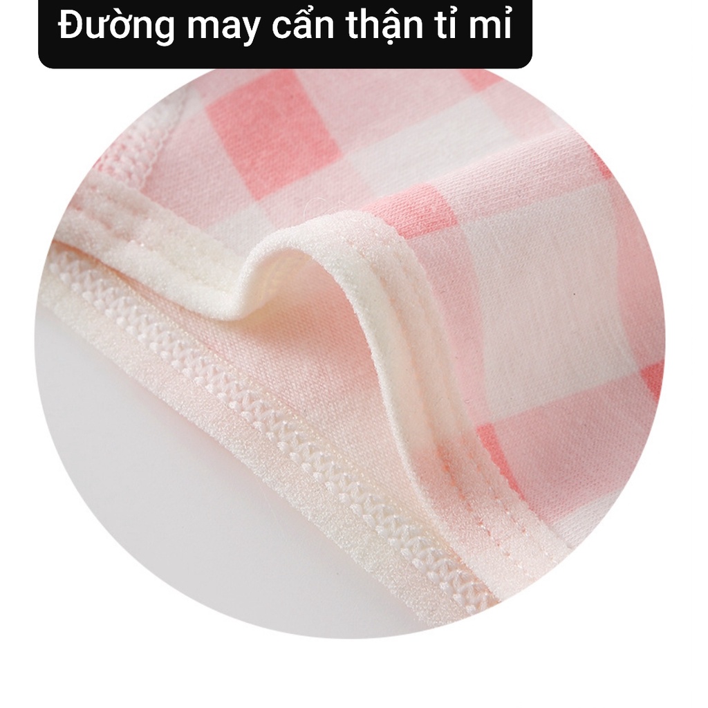 Quần lót bé gái combo 4 chip đùi nữ sinh chất cotton đáy kháng khuẩn từ 9-46kg