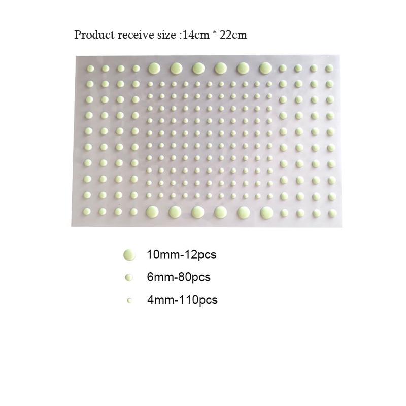 Bộ 202 miếng dán dạ quang 3D hình ngôi sao