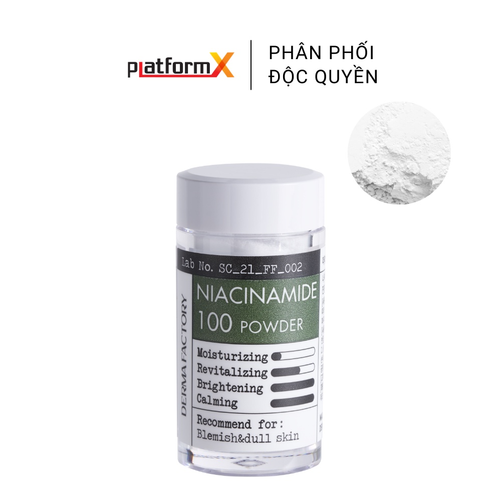 Bột dưỡng da làm trắng Derma Factory Niacinamide 100 Powder 9g