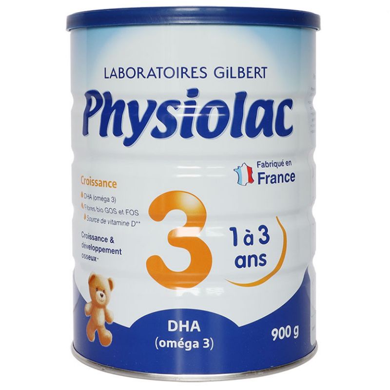 Sữa bột PHYSIOLAC pháp 900g số 1 2 3