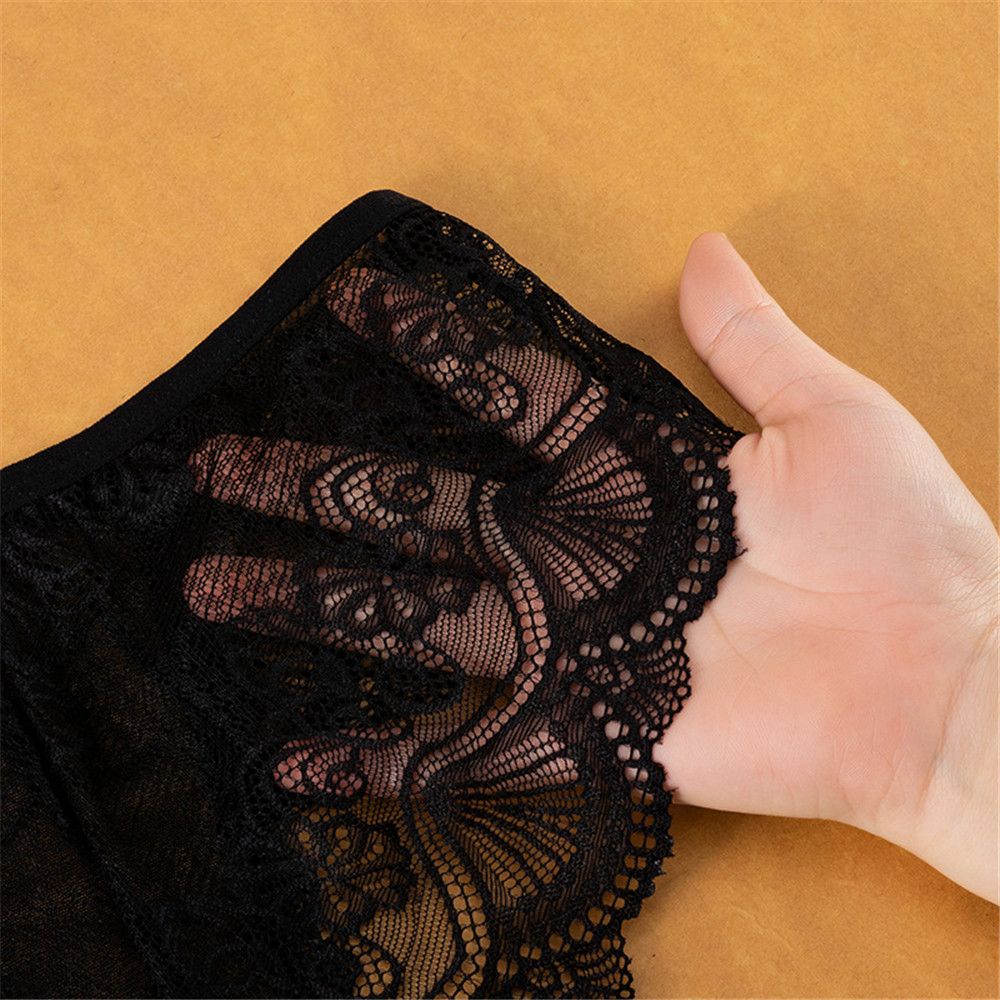 CLEVER New Sexy Low-waist Transparent Lace Underwear For Women