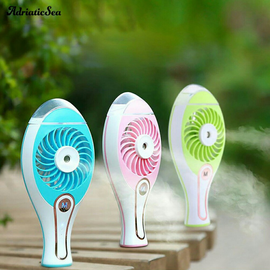 Quạt Phun Sương Mini Cầm Tay Cổng sạc Usb Tiện Dụng