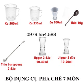 Combo 7 dụng cụ pha chế