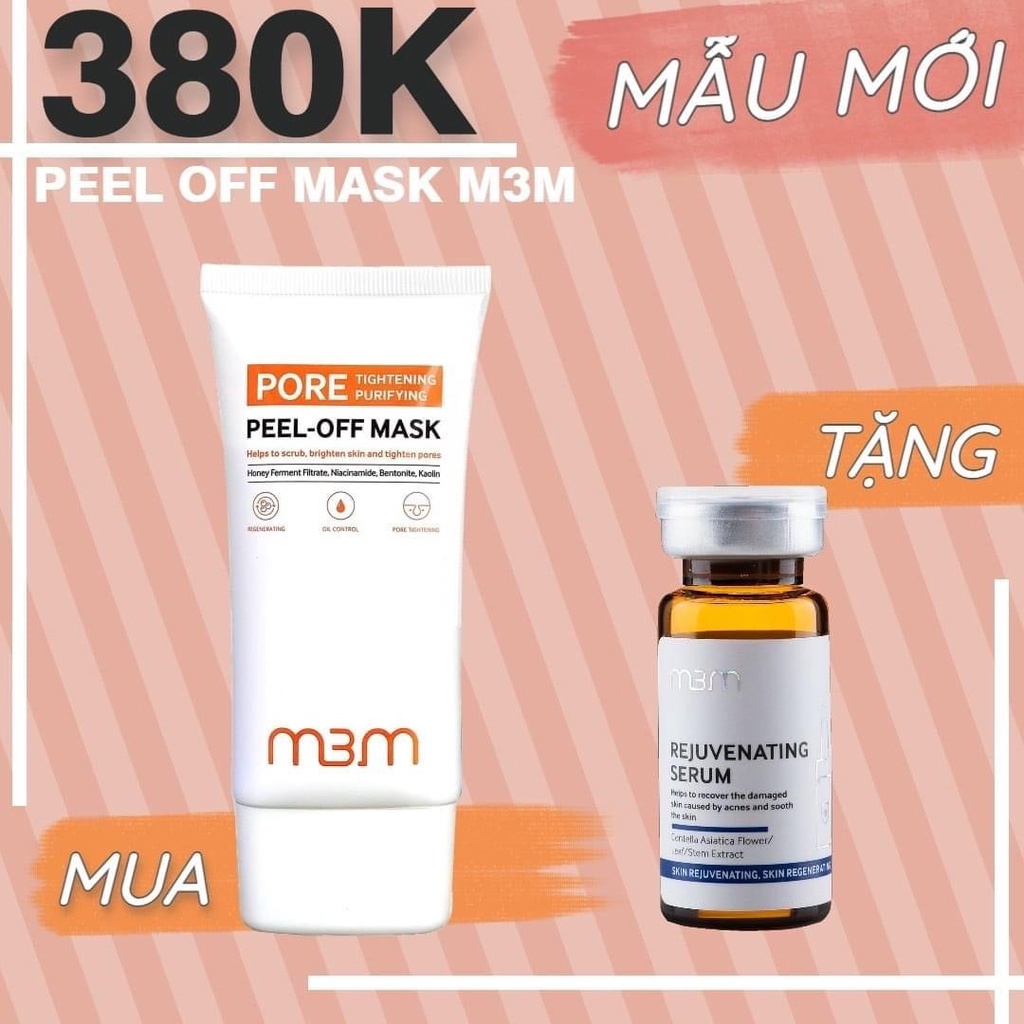 CHÍNH HÃNG HOT Mặt Nạ Lột Màng Tế Bào Sinh Học Peel Of Mask M3M Korea - Tặng tinh chất m3m 10ml