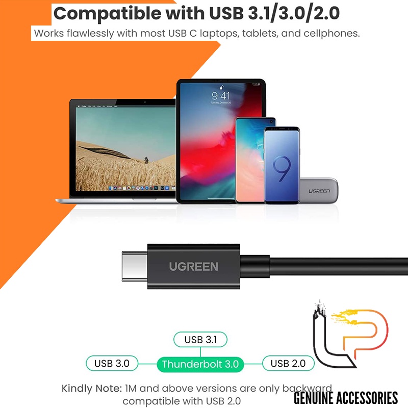 Cáp Thunderbolt 3  Gen 3 - Cáp dữ liệu 2 đầu Type-C Ugreen 70951 - 70952