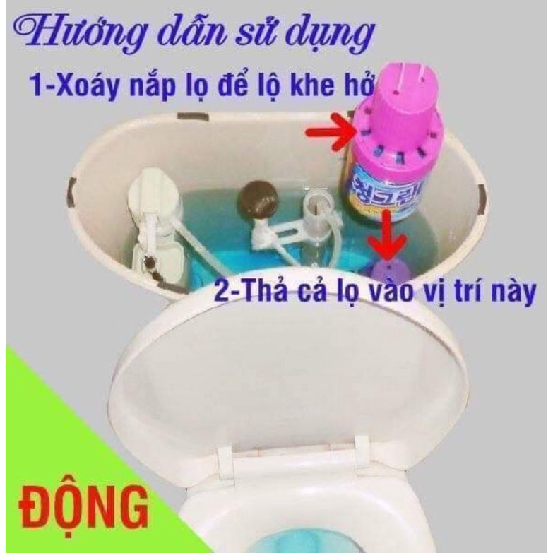 [HÀNG LOẠI 1 MÀU ĐẬM] LỌ THẢ BỒN CẦU HÀN QUỐC GIÚP TOLET SẠCH THƠM MÁT NGÁT HƯƠNG