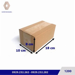 Combo 50 hộp carton gửi cod 18 x 10 x 8 cm