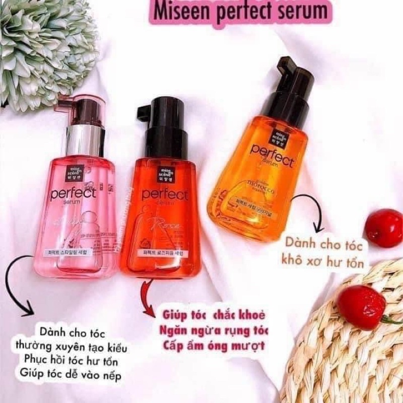 Dưỡng tóc Mise en Scene perfect serum golden morocco argan oil 80ml bản mới