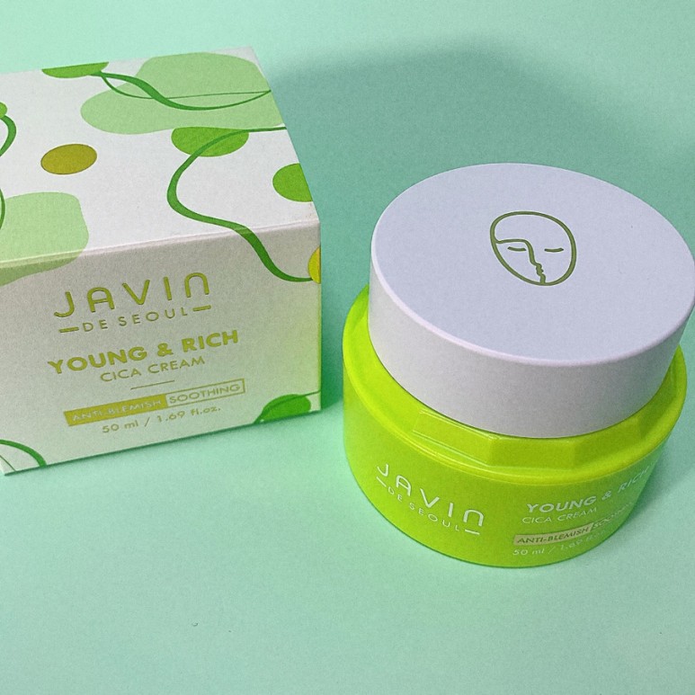 Kem Dưỡng Da Cấp Ẩm & Làm Dịu Da, Hạn Chế Thâm Do Mụn JAVIN DE SEOUL YOUNG & RICH CICA CREAM_Mỹ phẩm Hàn Quốc chính hãng