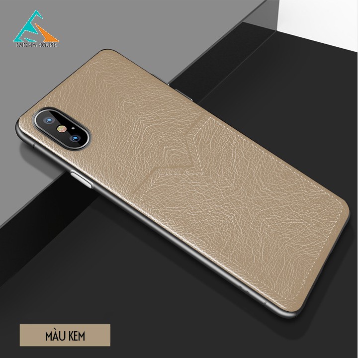 Bao da Iphone X, Xs, Xs Max kiêm khe đựng thẻ, card siêu tiện lợi Minh House