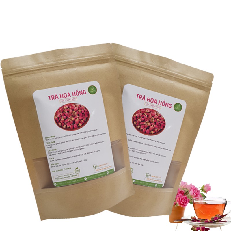 Trà hoa hồng sấy khô thượng hạng JINDO 100gram