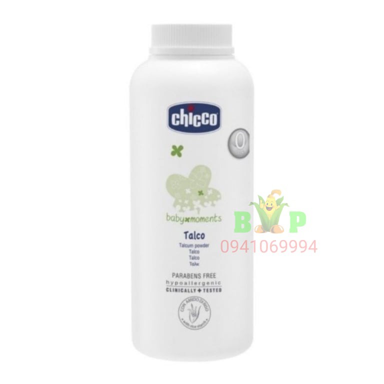 Phấn rôm Chicco tinh bột gạo cho bé sơ sinh